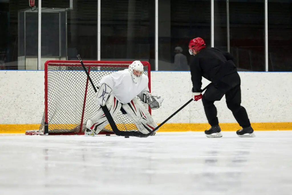 Men Playing Ice Hockey