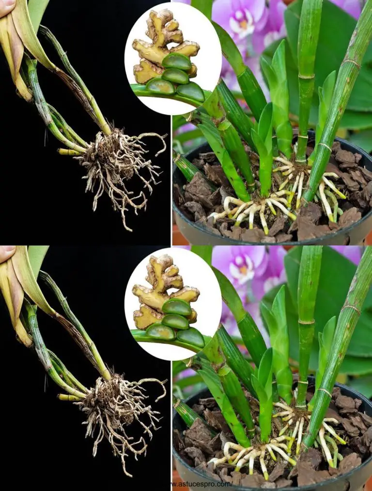 Die Magie einer Mischung aus Ingwer und Aloe erweckt die verblassten Orchideen