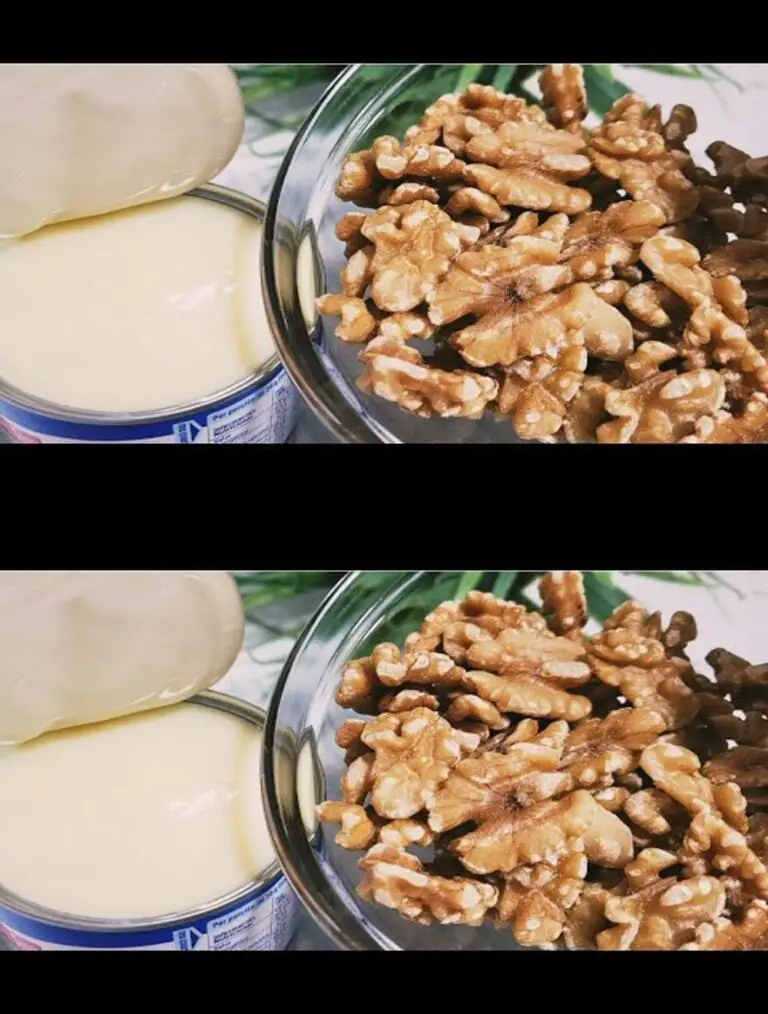 Entwässern Sie konzentrierte Milch mit Nüssen – Dessert in einer Minute, Überraschung garantiert! Kein Bedarf an einem Ofen!