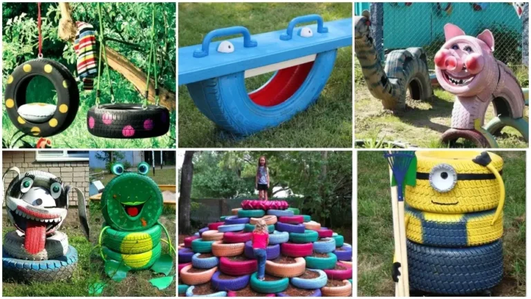 Kreatives Recycling von alten Reifen: Kunstwerke für den Garten schaffen