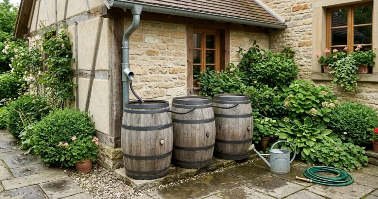 Regenwasser im Garten sammeln: Regentonnen richtig verbinden und nutzen