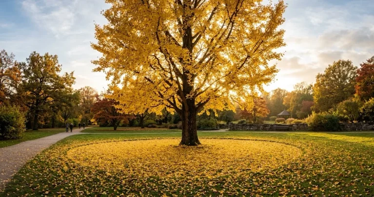 Ginkgo im Herbst: Warum er sein Laub an einem einzigen Tag verliert
