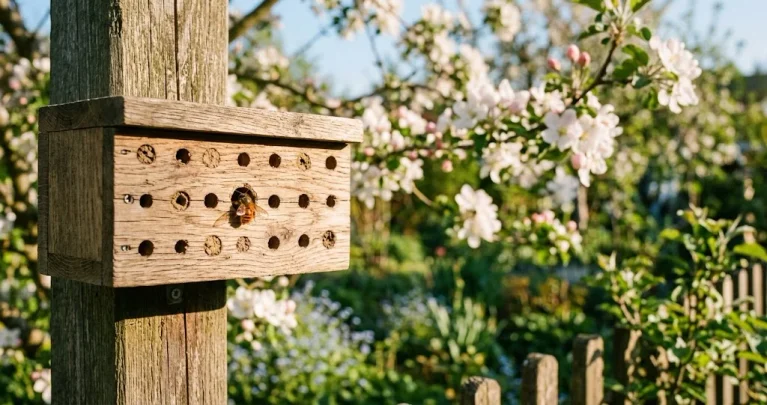 Wildbienenhotel selber bauen: Material, Bohrtiefe und Standort, die wirklich funktionieren