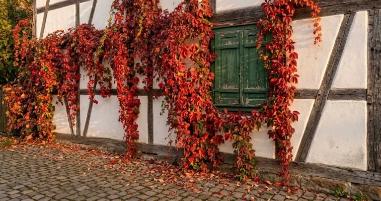 Wilder Wein und Fassadenbegrünung: Herbstfärbung, Pflege und was man vorher prüfen sollte