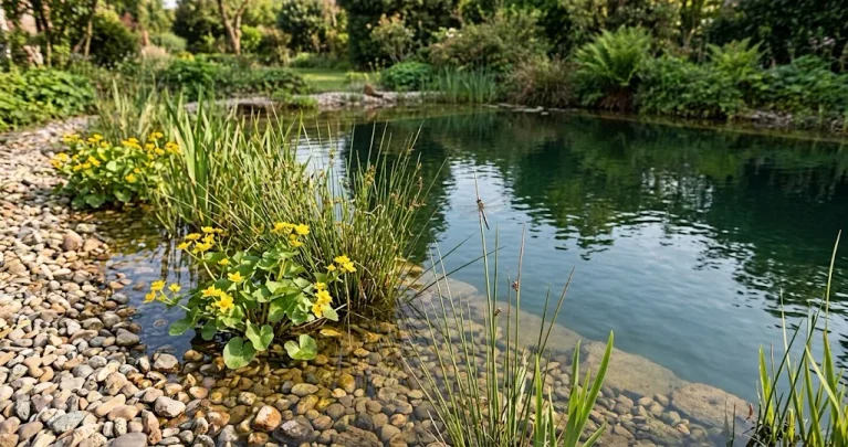Gartenteich naturnah anlegen: Warum die Flachwasserzone entscheidend ist