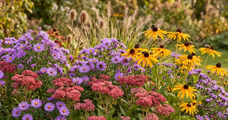 Spätblüher für Wildbienen: 8 Pflanzen, die im Herbst noch Nahrung liefern